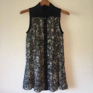 Proenza Schouler Monochormatic Floral Silk Dress 0